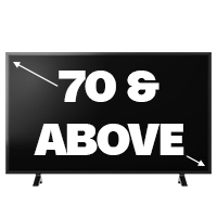 ≥ 70"
